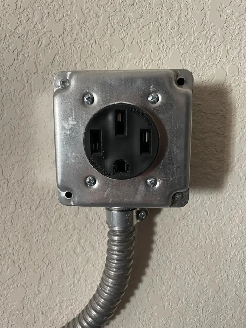 NEMA 14-50 outlet installed for Electrical Panel Upgrade in Star